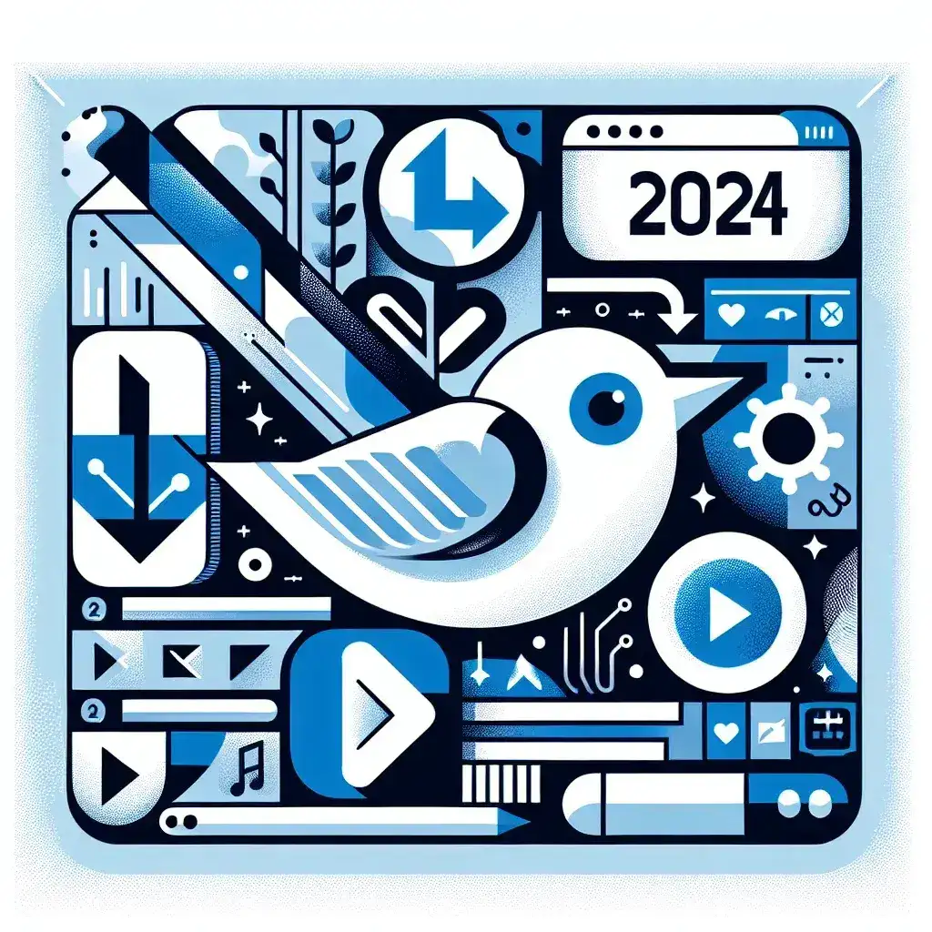 "Guía visual paso a paso para descargar videos de Twitter en 2024, mostrando el proceso efectivo y sencillo de guardar contenido multimedia desde la plataforma social."